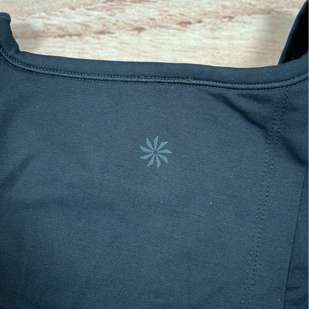 Athleta Black Foothill Split Back Tie Back Seamle… - image 8